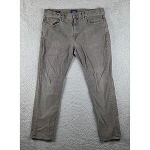 J Crew Corduroy Pants Mens 36x32 Gray 770 Straight Fit Preppy Ivy League